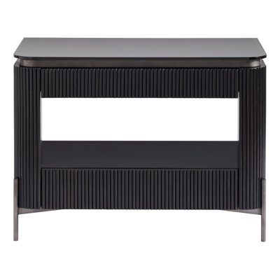 Petrie 2 - Drawer Nightstand in Black by Joss and Main