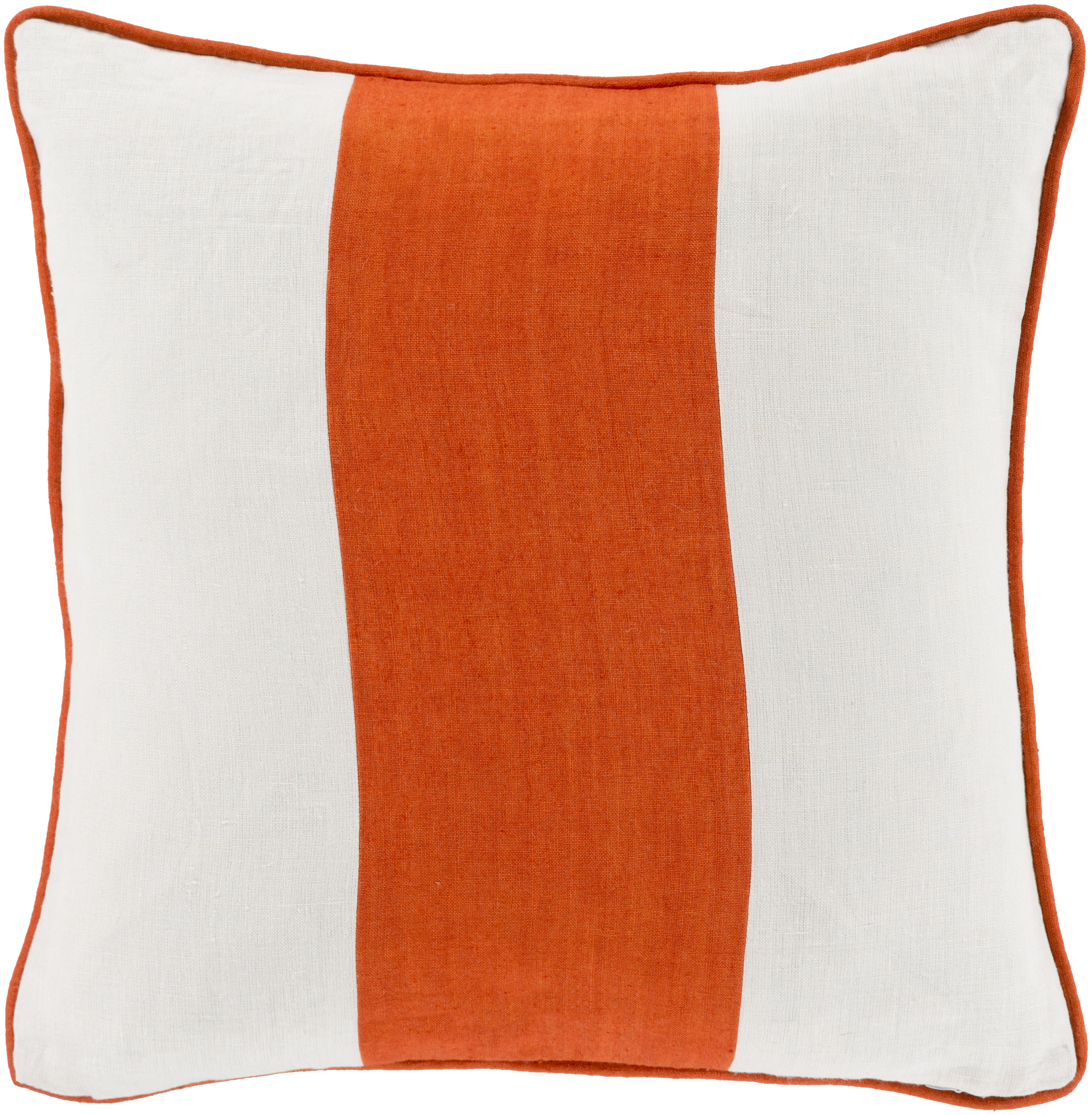 orange striped pillows