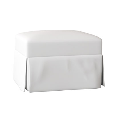 Lucia Slipcovered Ottoman by Wayfair Custom Upholstery