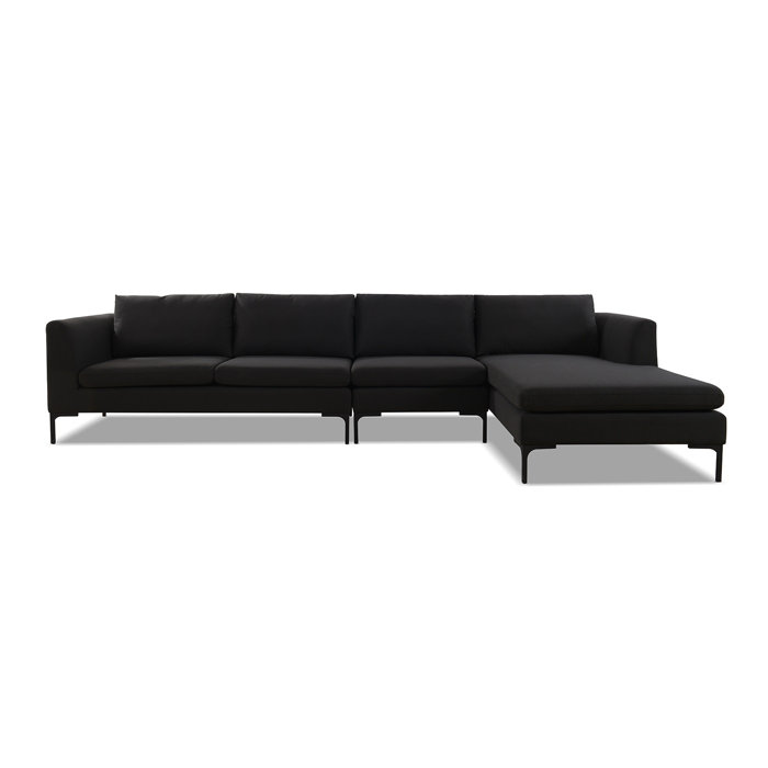 Joss and Main Nicastro 131.5" Wide Modular Sofa & Chaise