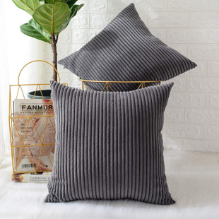light grey throw pillow