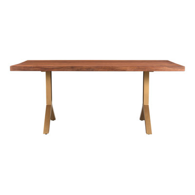 Nordman 70" Double Pedestal Dining Table by Joss and Main