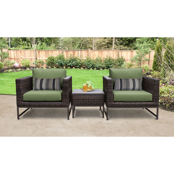 Joss and Main 3 Piece Seating Group with Cushions
