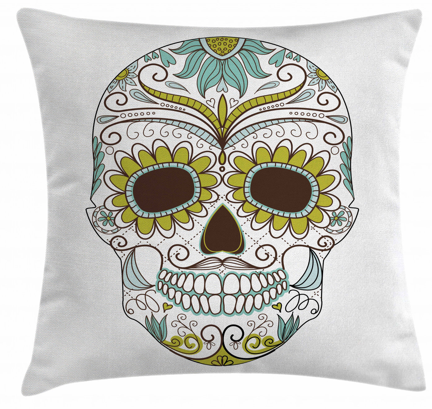 sugar skull throw pillows