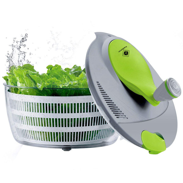 Salad Spinner Large BPA Free Clip Locking Tabs Large Capacity Salad Bowl Drainer