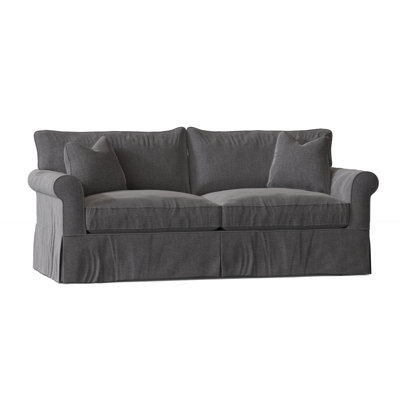 Amari 84" Rolled Arm Slipcovered Sofa by Wayfair Custom Upholstery