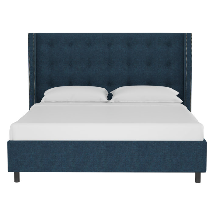 Joss and Main Harrell Tufted Upholstered Low Profile Platform Bed