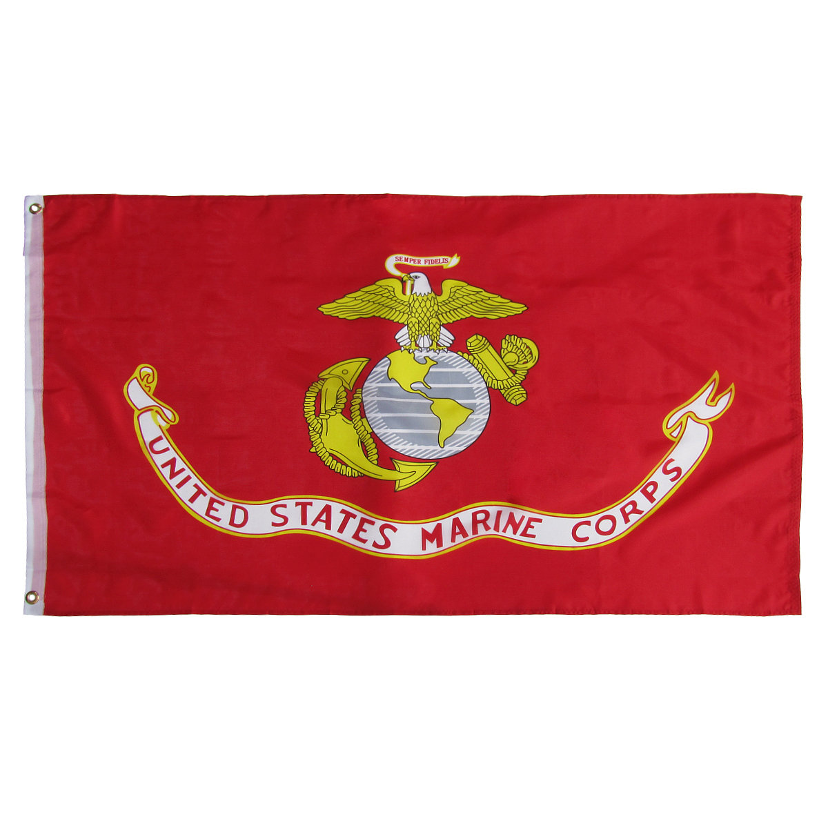 3x5 USMC UNITED STATE MARINE CORPS FLAG SEMPER FI FIDELIS GROMMETS 2 Pack 