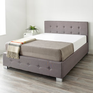 NEW! PRINCESS CHESTERFIELD UPHOLSTERED-END LIFT-DIVAN OTTOMAN STORAGE BED 