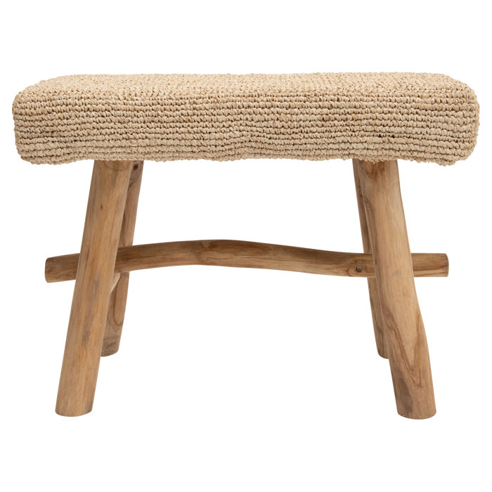 Joss and Main Zev Solid Wood Accent Stool