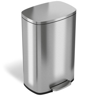 SoftStep Deodorizer Stainless Steel 13 Gallon Step on Trash Can