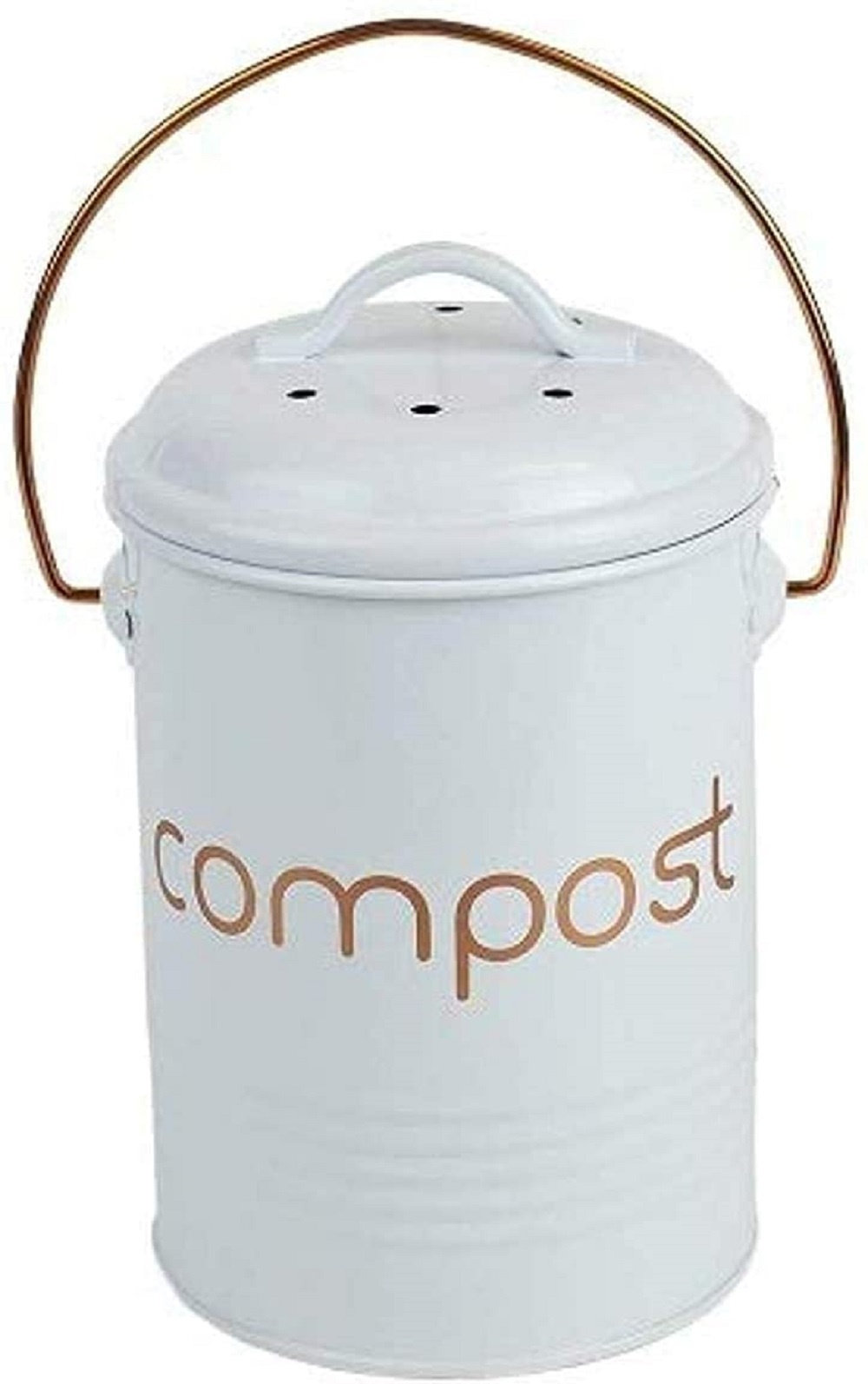 Food Waste Plastic Compost Caddy Worktop Kitchen Vegetable Holder 2.5 Litre New 