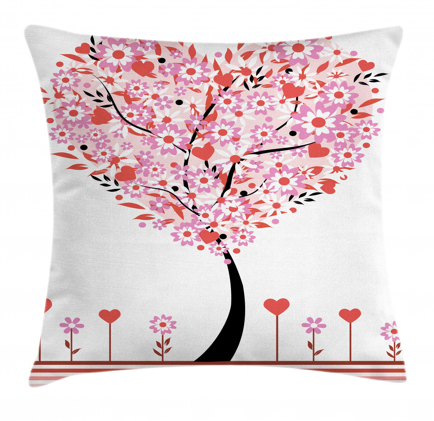 heart shaped throw pillow