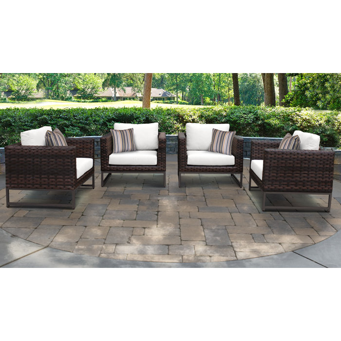 Joss and Main Nauvoo Patio Chair with Cushions