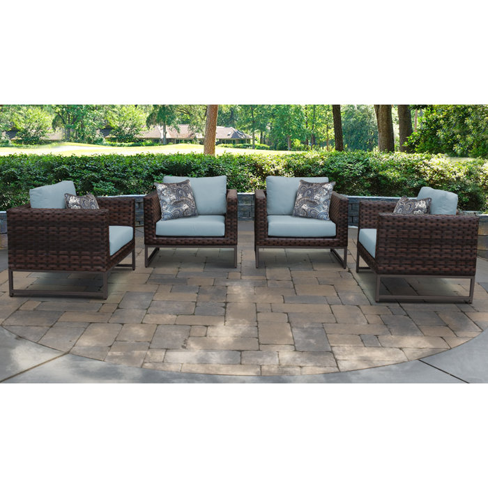 Joss and Main Nauvoo Patio Chair with Cushions