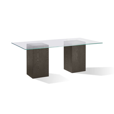 Shirleen 80" Double Pedestal Dining Table by Joss and Main