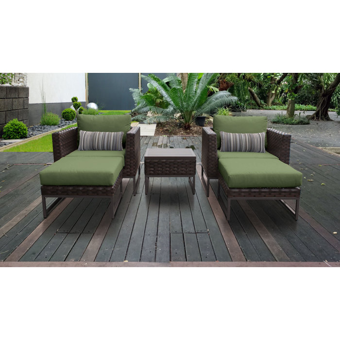 Joss and Main Nauvoo 5 Piece Seating Group with Cushions