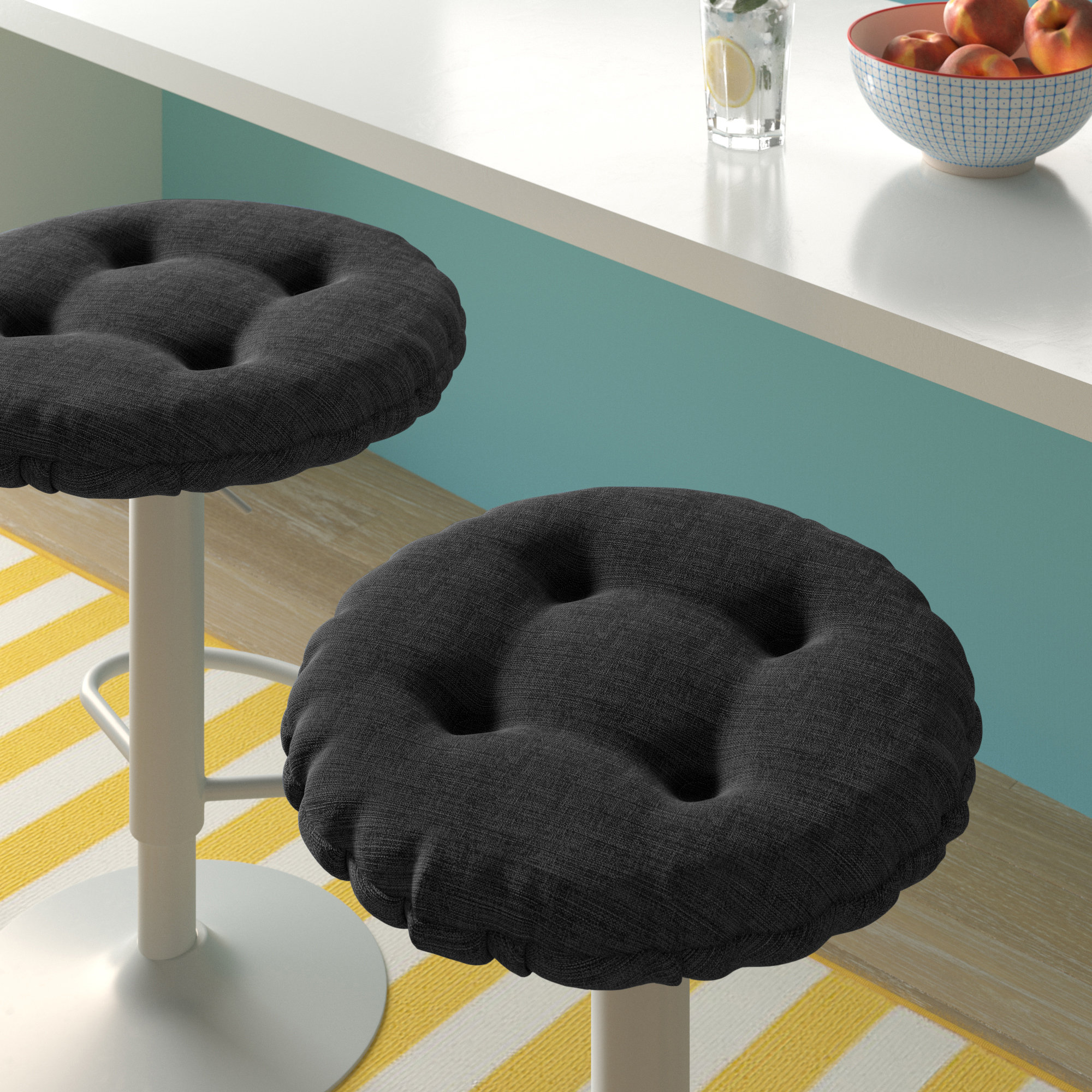 round bar stool pillows