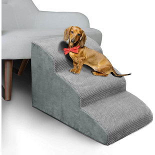 plush foam dog steps