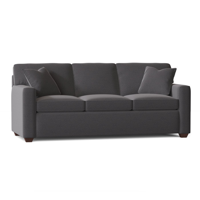 Ebern Designs Lesley 87" Square Arm Sofa Bed with Reversible Cushions