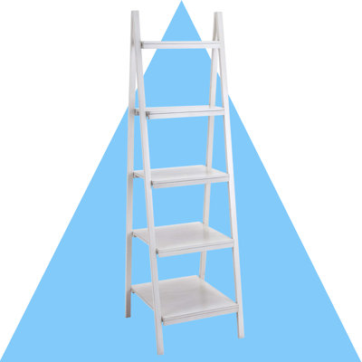 Ademiposi 65" H x 20.5" W Ladder Bookcase