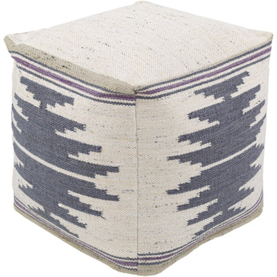 Robinson 18" Wide Square Ikat Pouf Ottoman by Joss and Main