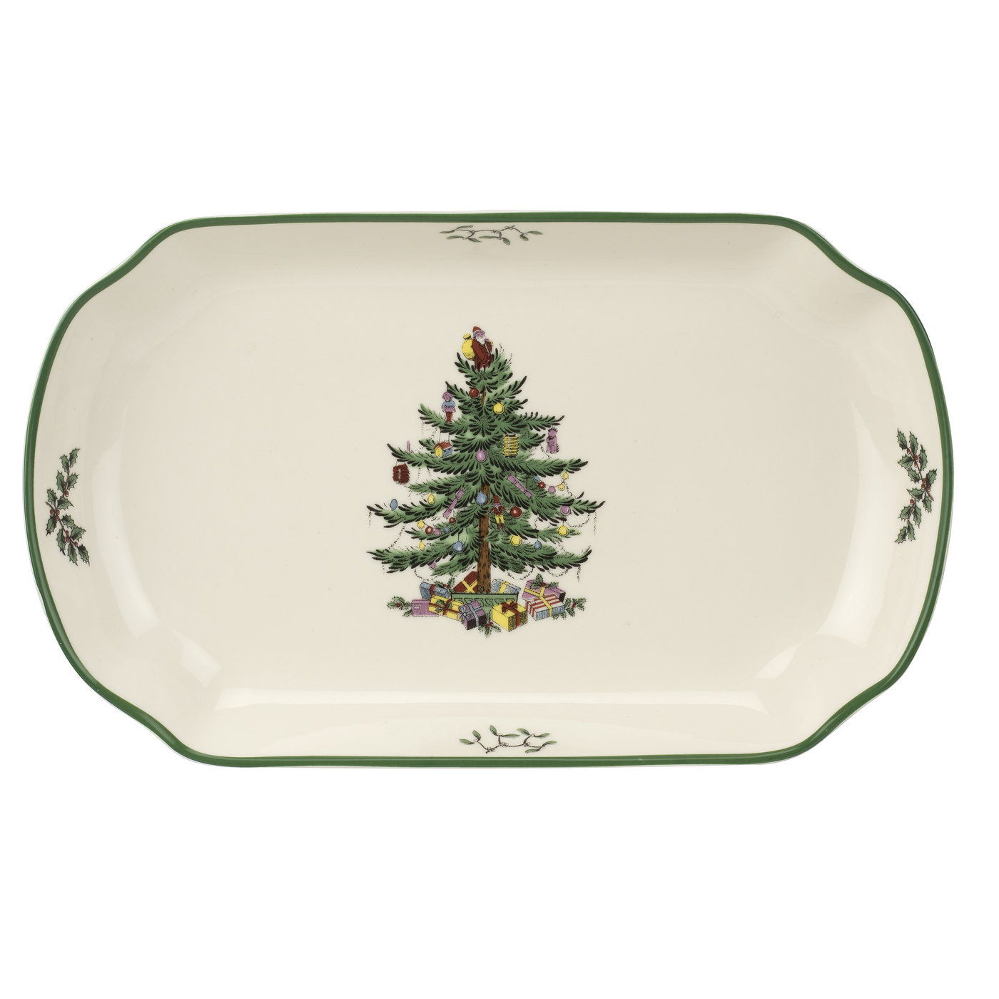 Spode 4 5 Christmas Tree 2022 Scalloped Bowl Spode Christmas Tree Scalloped Tray & Reviews | Wayfair
