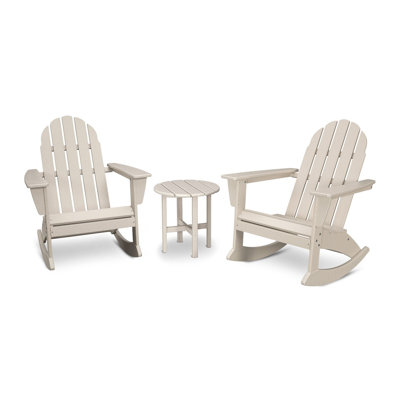 Vineyard Plastic/Resin Rocking Adirondack Chair by POLYWOOD