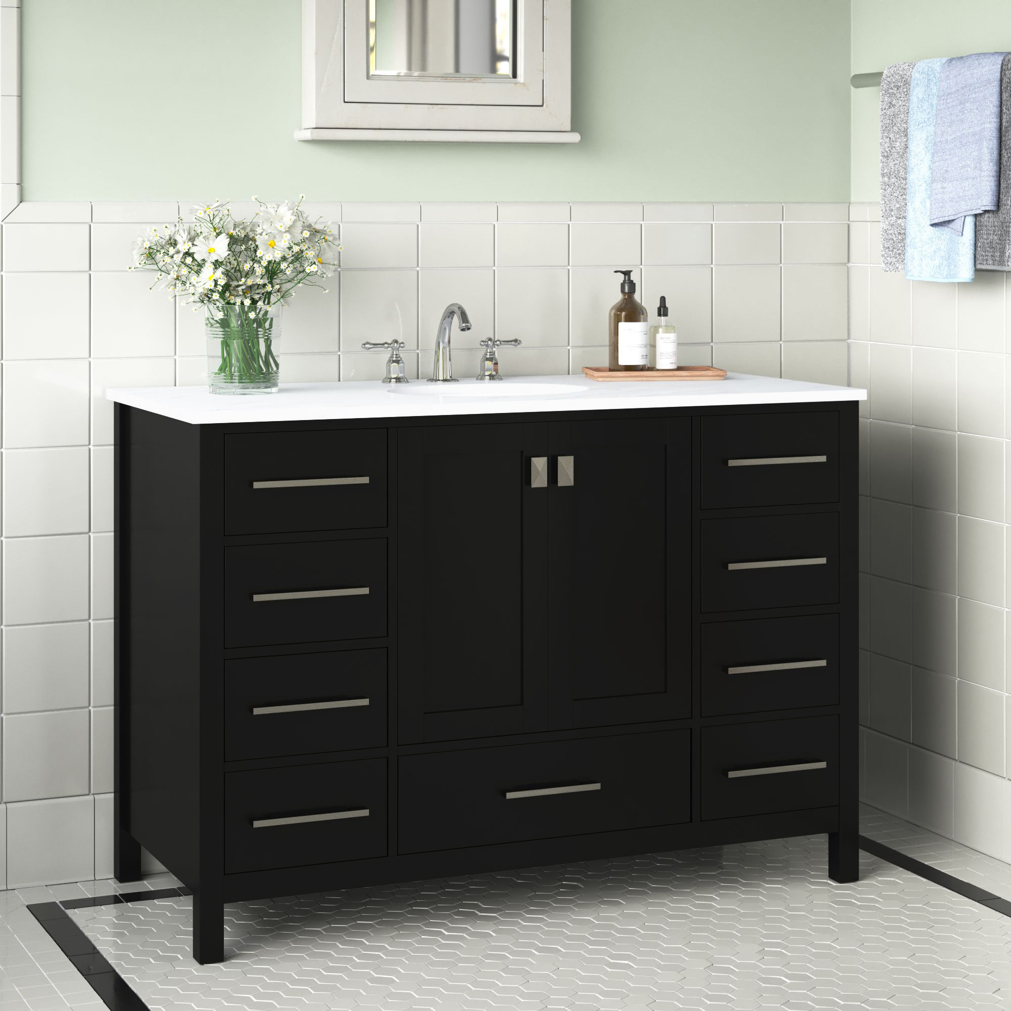 Wayfair | Black Bathroom Vanities You'll Love In 2022