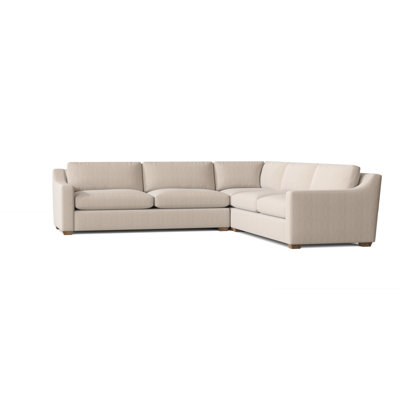 Melanie 133" Wide Symmetrical Corner Sectional by Joss and Main