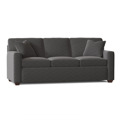 Lesley 87" Square Arm Sofa Bed with Reversible Cushions by Ebern Designs