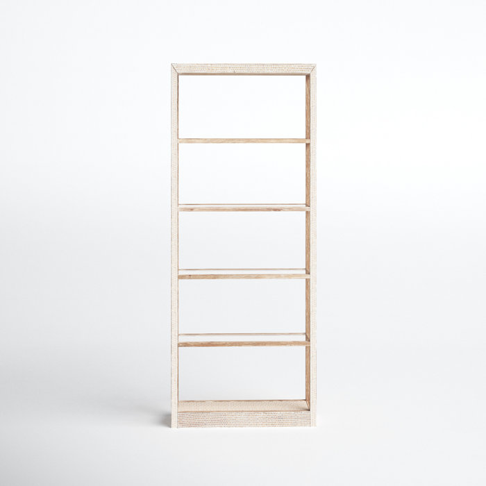 Joss and Main Natalie 87" H x 35" W Solid Wood Standard Bookcase
