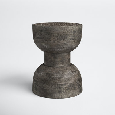 Solid Wood Drum End Table by Joss and Main