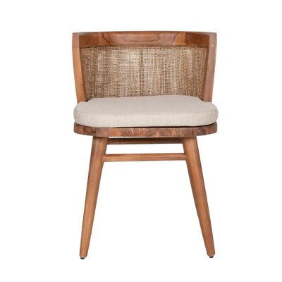 Solid Wood Side Chair in Brown by Joss and Main