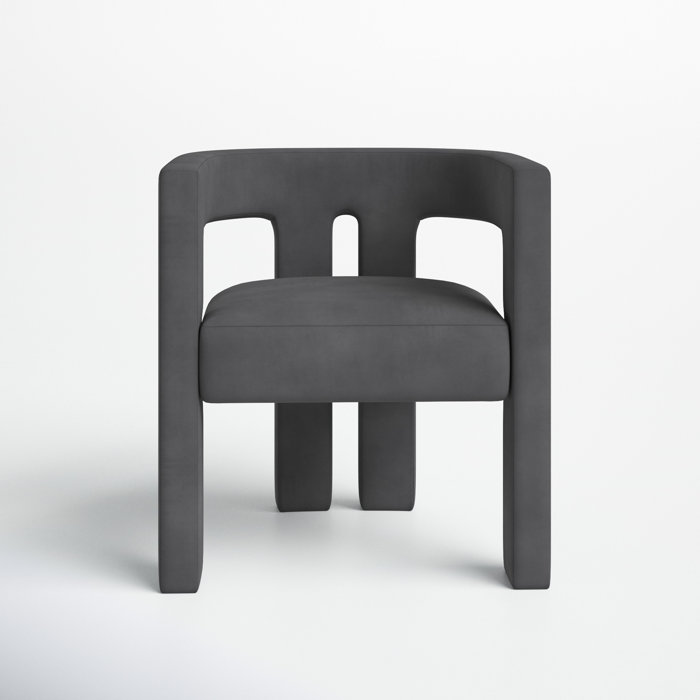 Joss and Main Newell 24.6" W Velvet Armchair