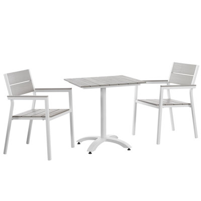 Roberto Square 2 - Person 27.5" Long Bistro Set by Joss and Main