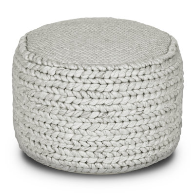 Martyn 20" Wide Round Pouf Ottoman by Joss and Main