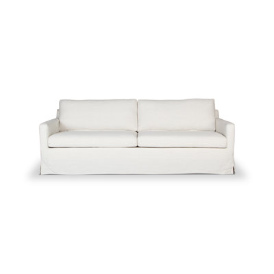 Swigart 86" Square Arm Slipcovered Sofa with Reversible Cushions by Joss and Main