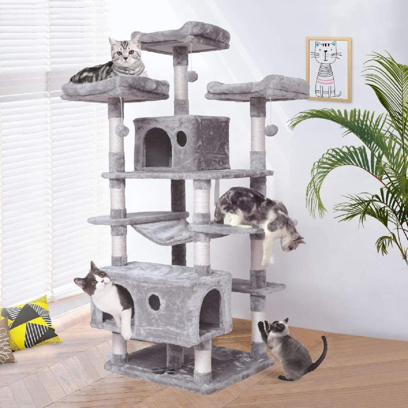 multi level cat scratching post