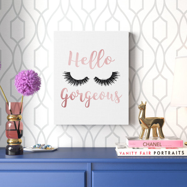 US Letter and A4 sizes. Hello Gorgeous Sign \u23ae Glam Wall Art and Girly Decor \u23ae Feminine Art Print \u23ae Available in 5 x 7 8 x 10