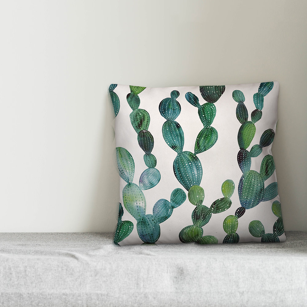cactus throw pillow