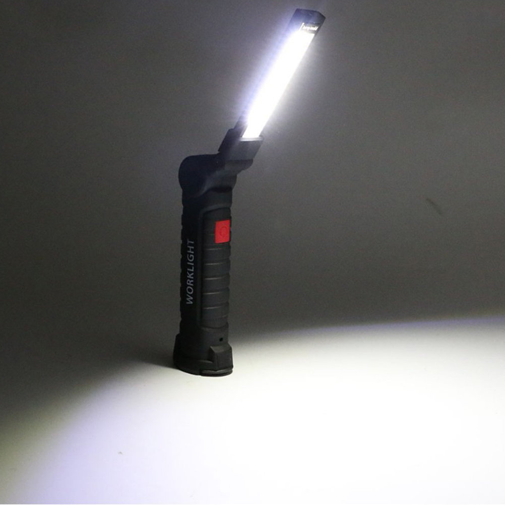 COB LED Work Light Magnetic Folding Hook Hanging Lamp Flashlight Emergency Torch
