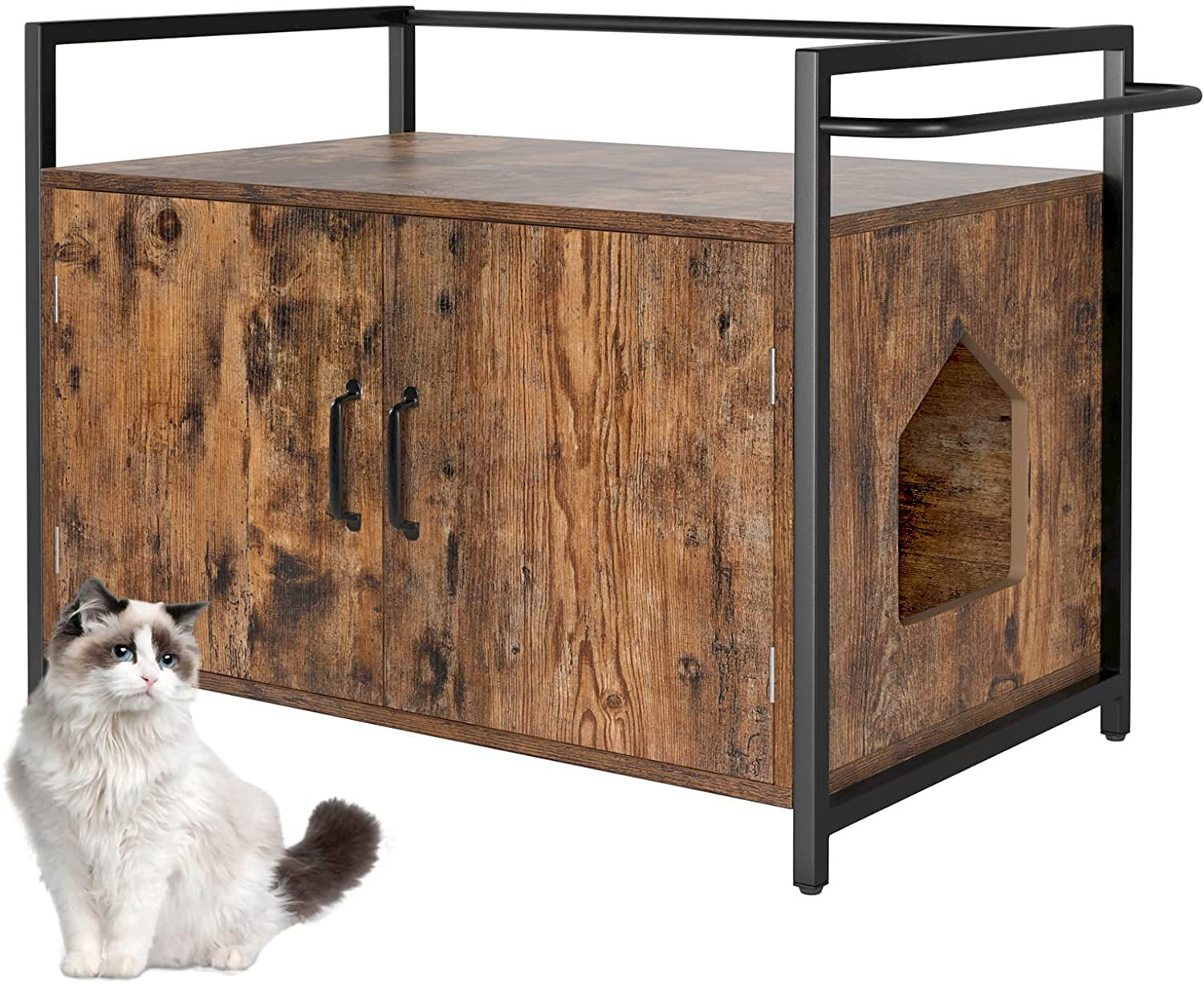 kitty litter end table