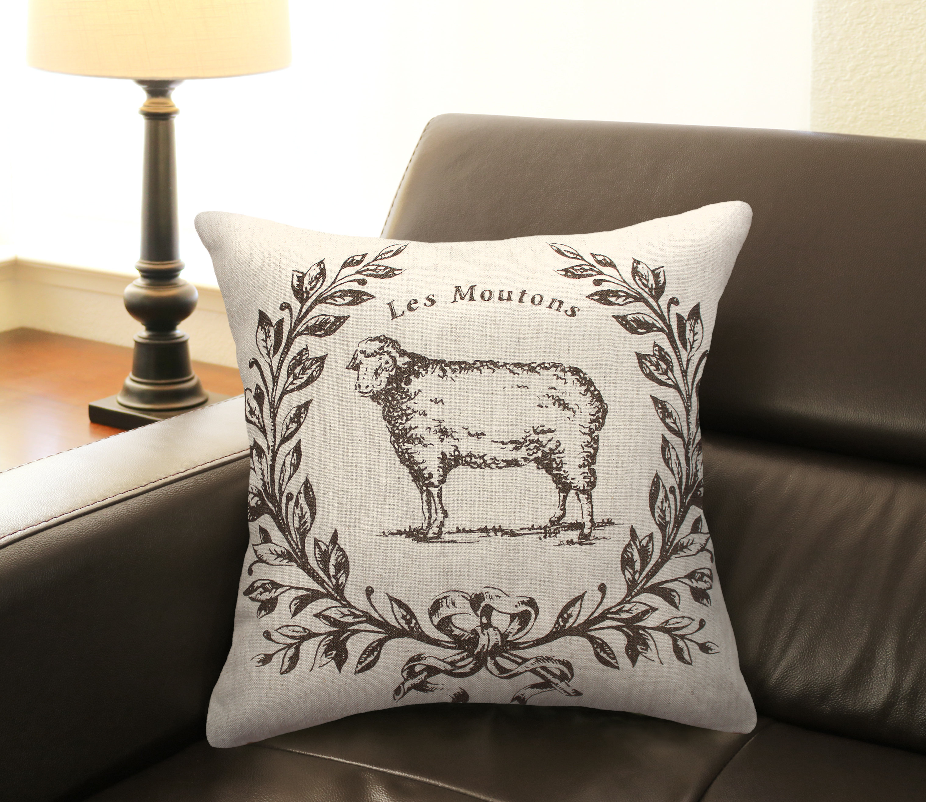 sheep throw pillow