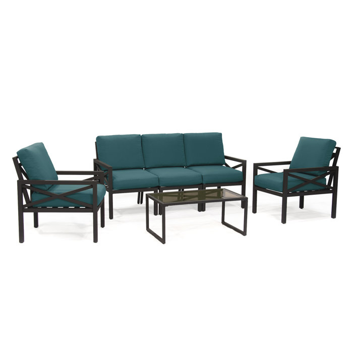 Joss and Main Cormac 6 Piece Sofa Seating Group with Cushions