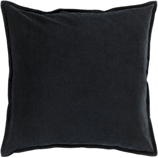 black textured throw pillow
