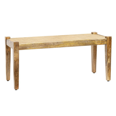 Watchet Solid Wood Bench by Beachcrest Home