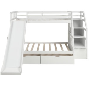 full size bunk bed with slide