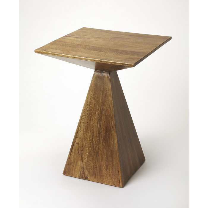 Joss and Main Phineas Solid Wood Block End Table