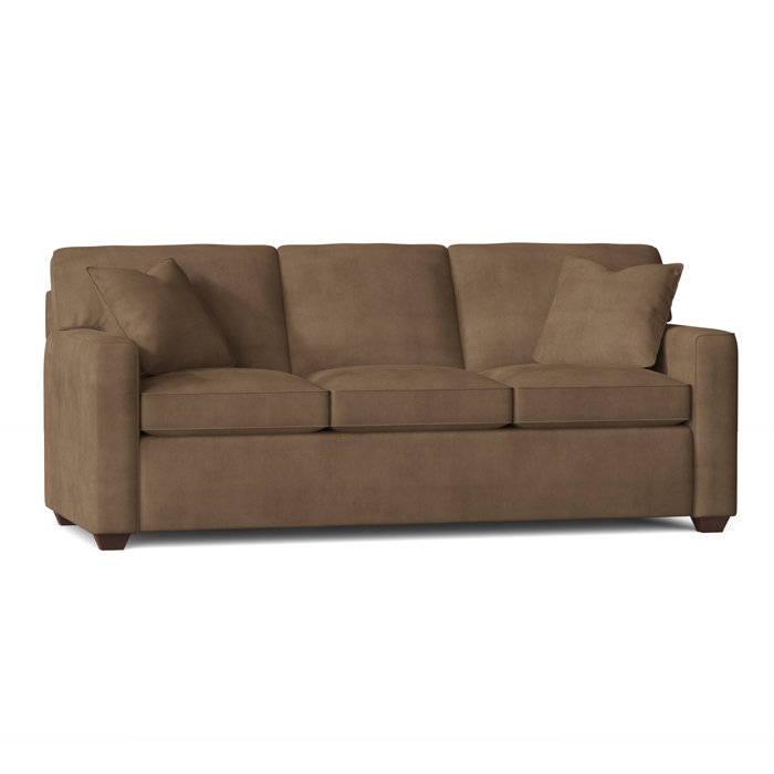 Ebern Designs Lesley 87" Square Arm Sofa Bed with Reversible Cushions